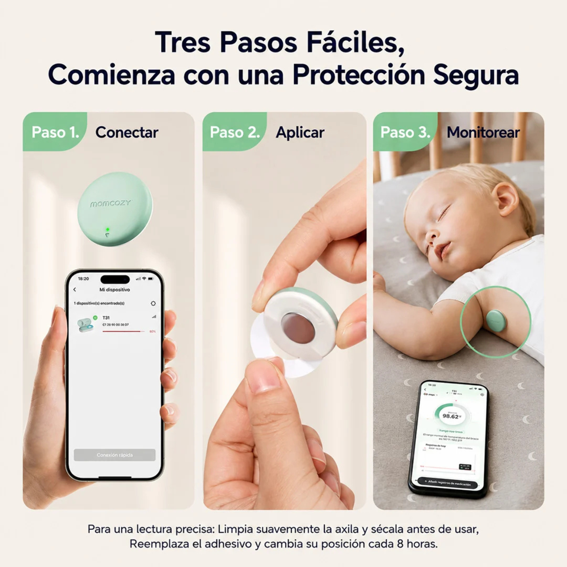 Termómetro Continuo Momcozy para Bebé