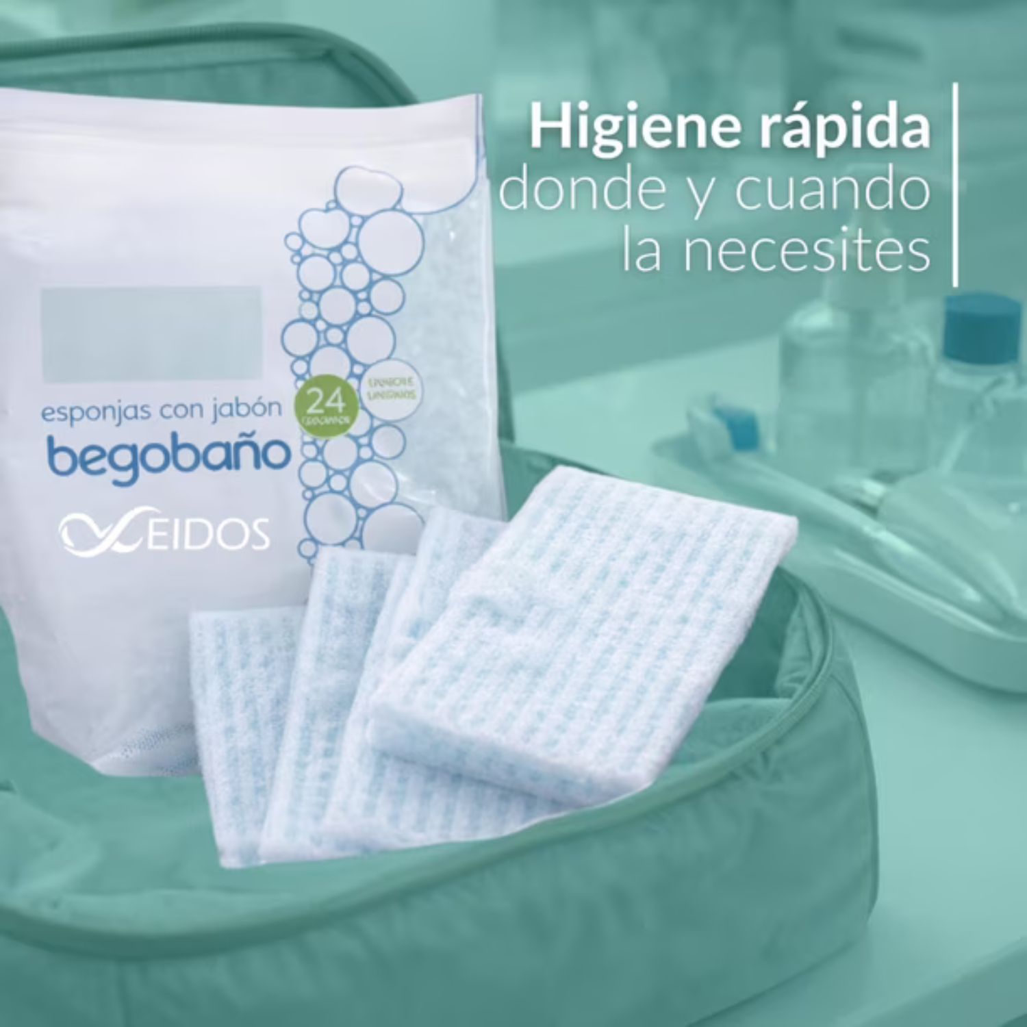 Esponja Jabonosa Desechable Begobaño 24 U.