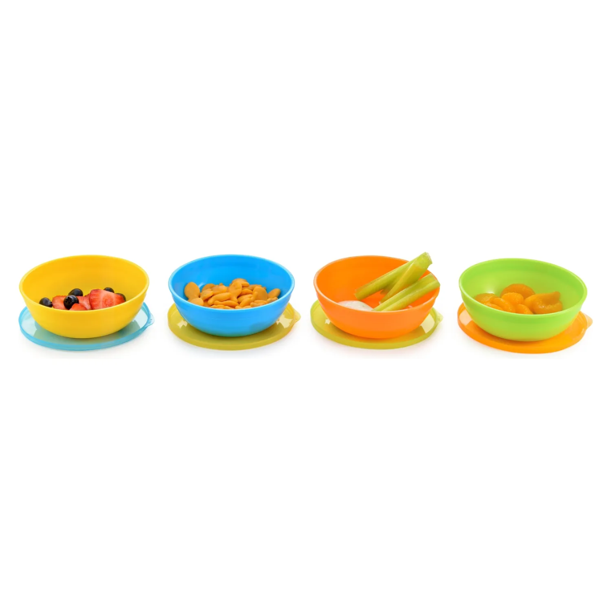 PACK 4 BOWLS LOVE  MULTICOLOR  Y 2 CUCHARASMUNCHKIN