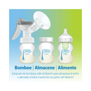 EXTRACTOR  DE LECHE MANUAL SOFT BOCA ANCHA 150ml - Dr. BROWNS