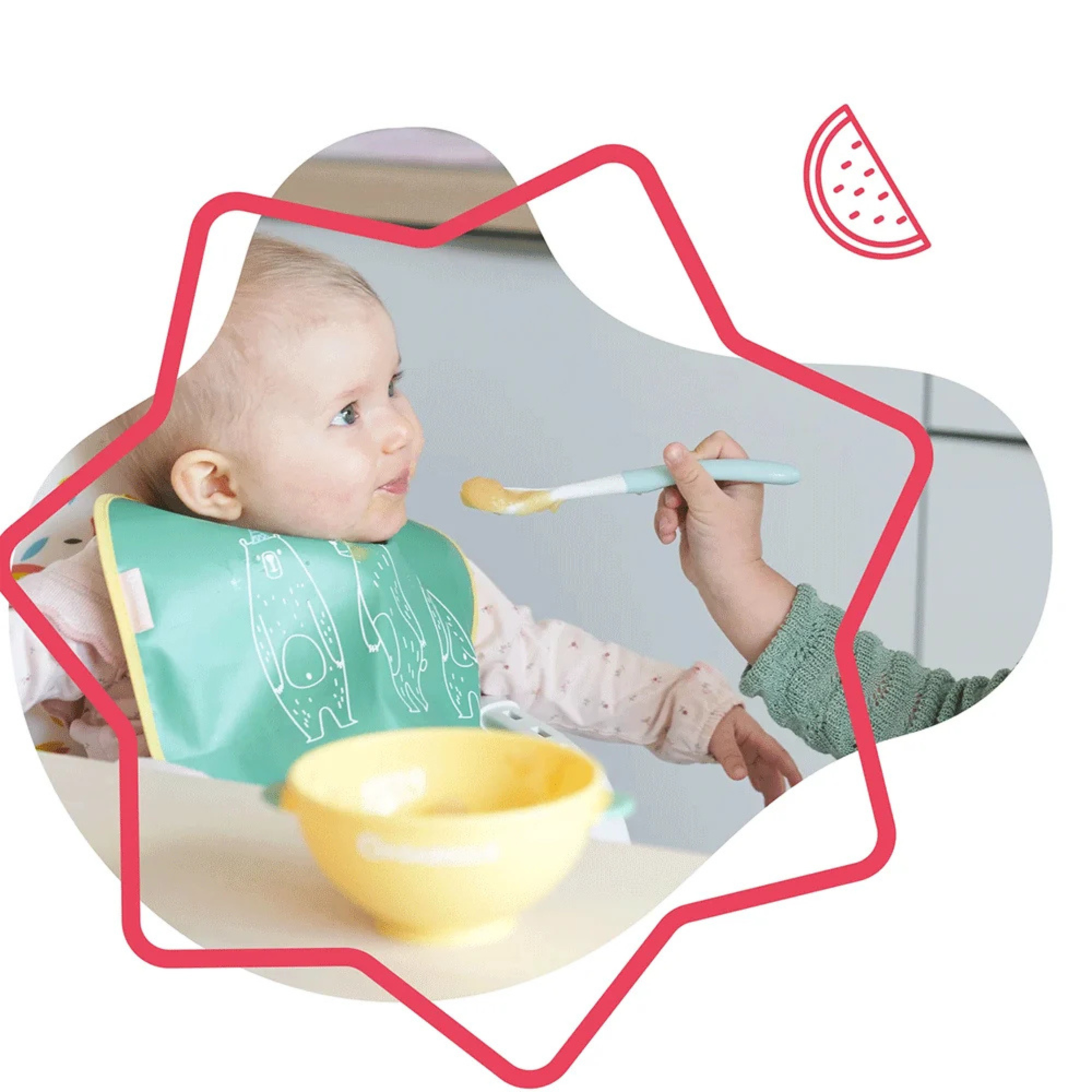 Pack Bols Antideslizantes Badabulle + Cucharas 300 ml +4 Meses