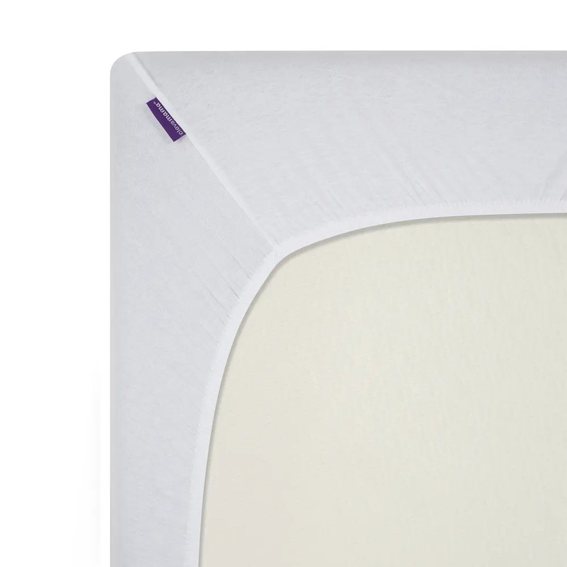 Sábana Bajera Algodón Blanca 70 x 140 x 17 cm Clevamama Pack de 2 unds