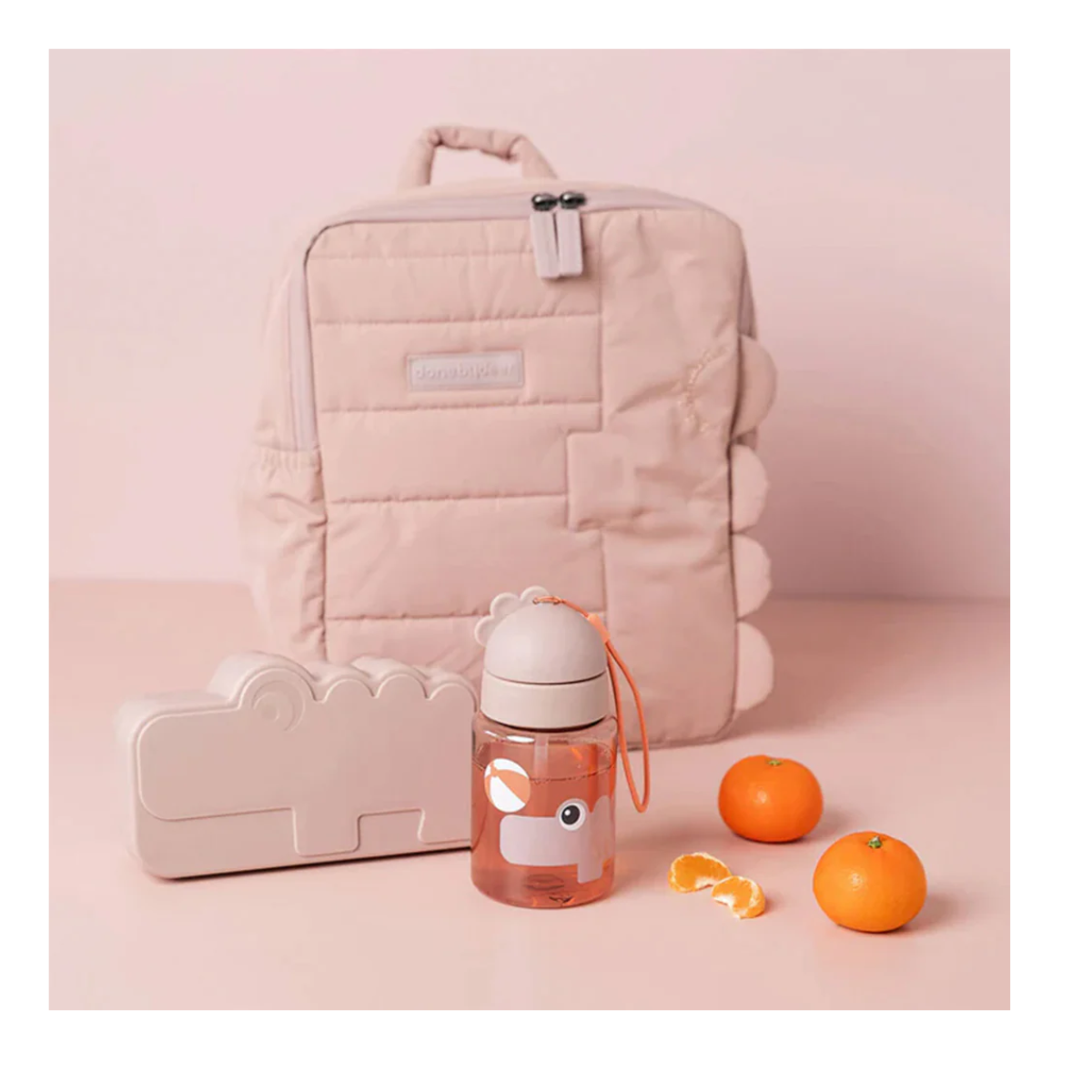 BOTELLA CON BOMBILLA PLAYGROUND ROSA 280ml DONE BY DEER