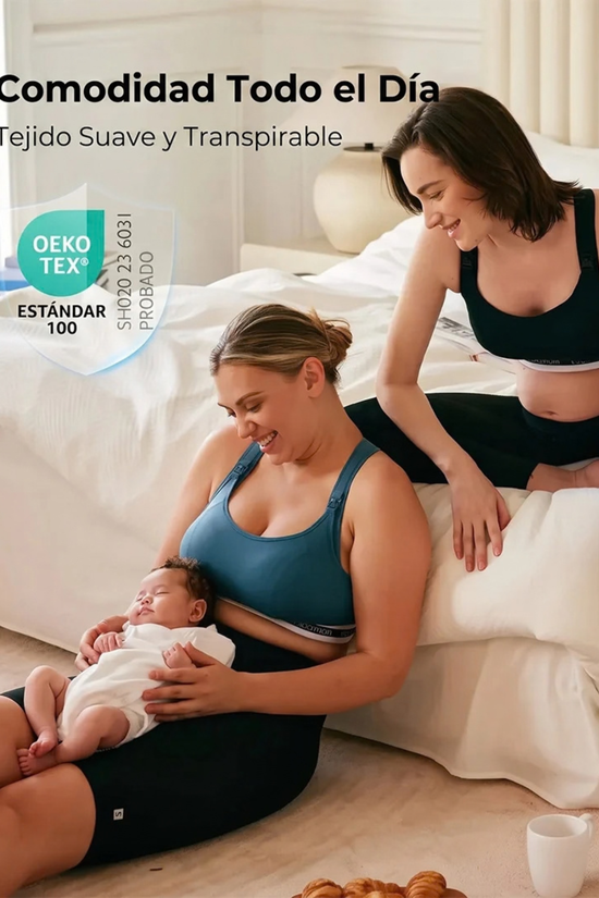 Sostén Deportivo de Lactancia Momcozy Azul