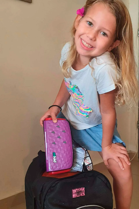 Asiento elevador portátil Azul Mifold Comfort