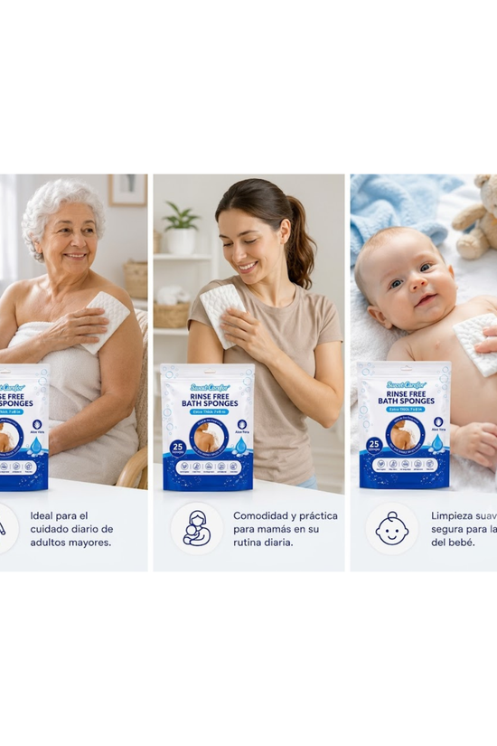 Esponjas Jabonosas Desechable Sweet Carefor 25 U.