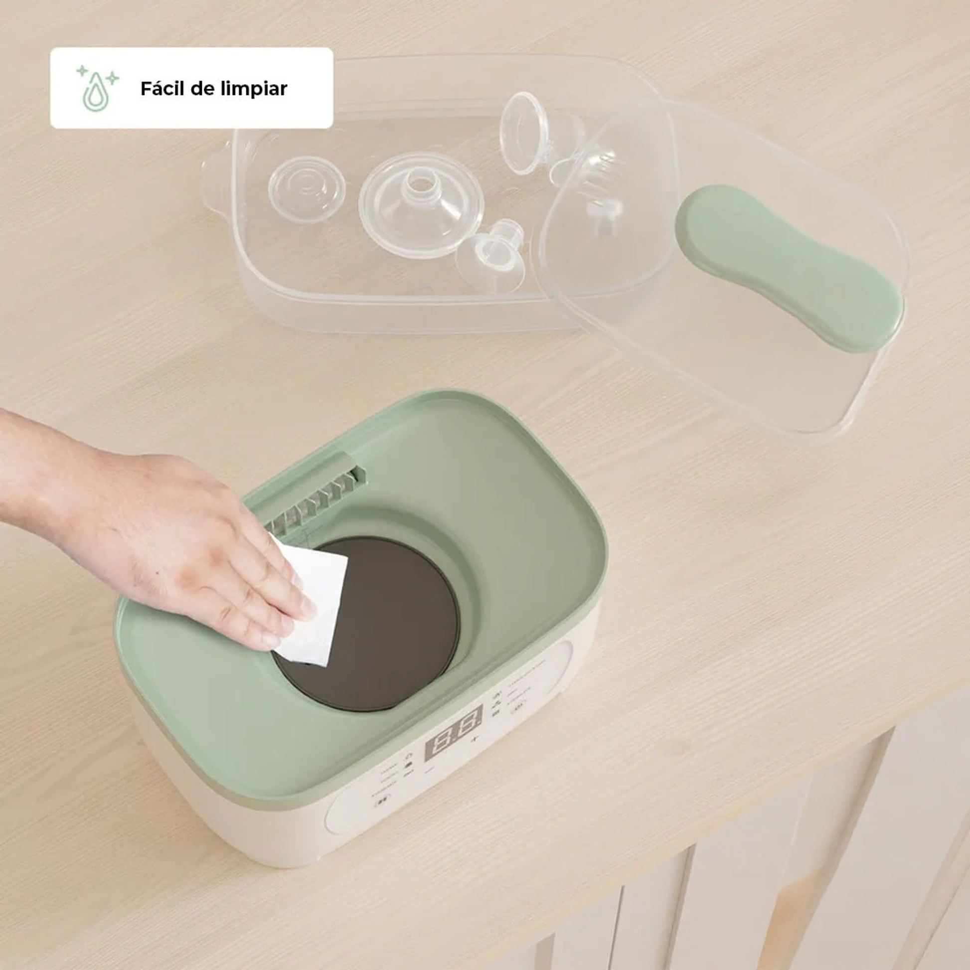 Esterilizador de Mamaderas 8 en 1 Momcozy con Secado y Almacenamiento 24h