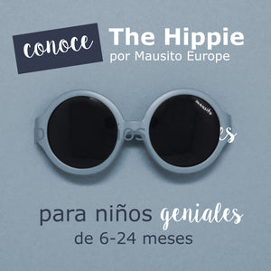 LENTES DE SOL PARA NIÑOS THE HIPPIE  LARGE 2 a 5 AÑOS  AZUL PIEDRA MAUSITO