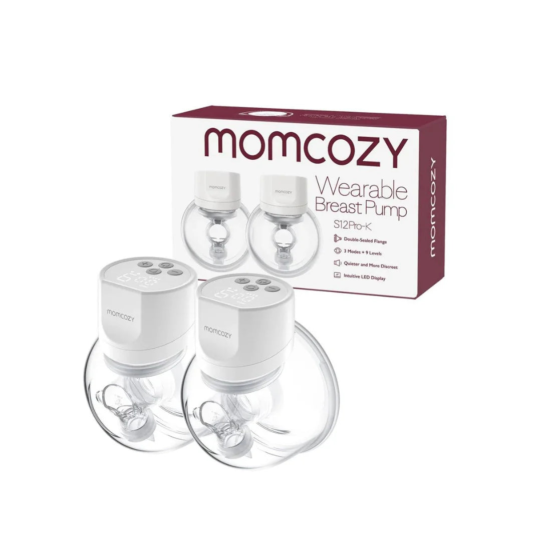 Extractor de Leche Eléctrico Doble Momcozy S12 Pro Manos Libres – Blanco