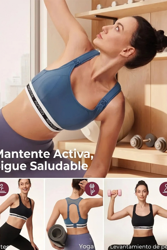 Sostén Deportivo de Lactancia Momcozy Azul