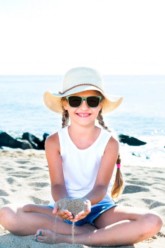 LENTES DE SOL INFANTILES THE BOHO LARGE 6 A 10 AÑOS MENTA - MAUSITO