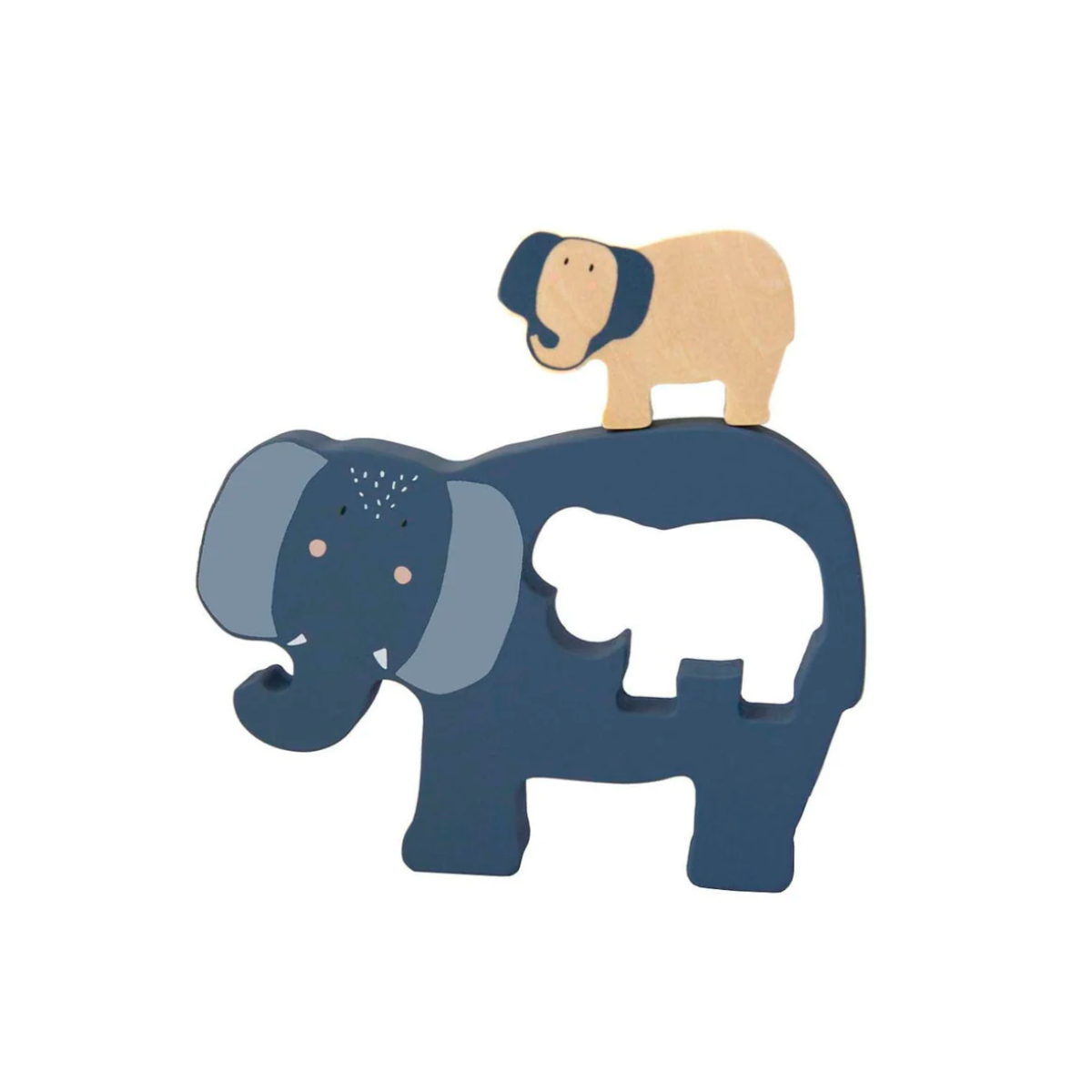 PUZZLE BEBÉS DE MADERA ELEFANTE  TRIXIE