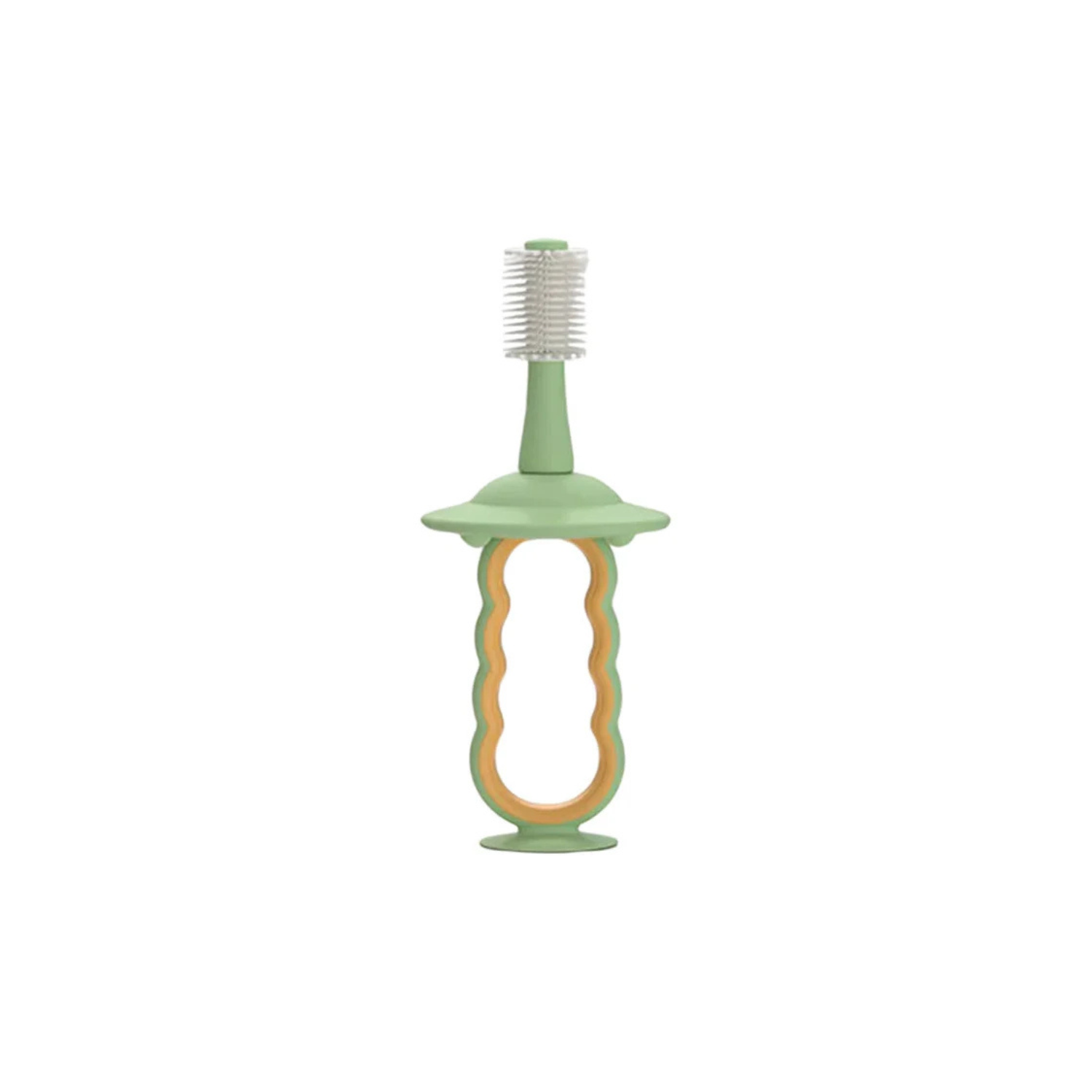 Cepillo Dental De Silicona Para Bebé Moncozy Verde