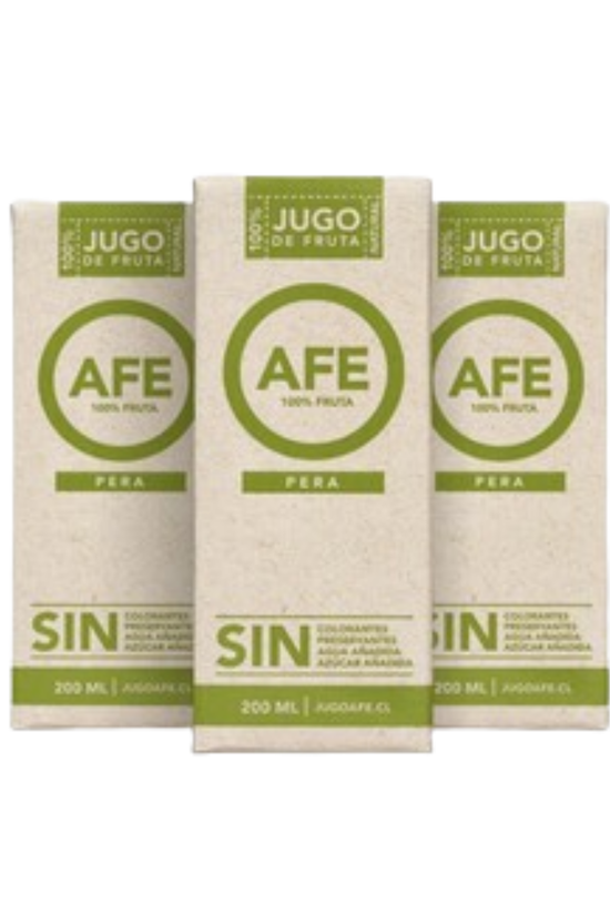 Pack De 3 Jugos De Pera AFE 200 Ml.