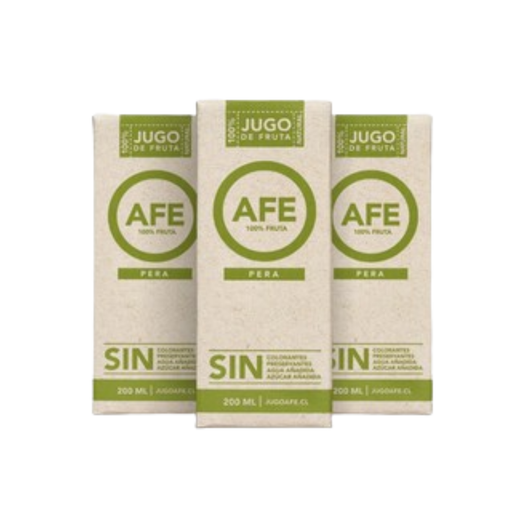Pack De 3 Jugos De Pera AFE 200 Ml.