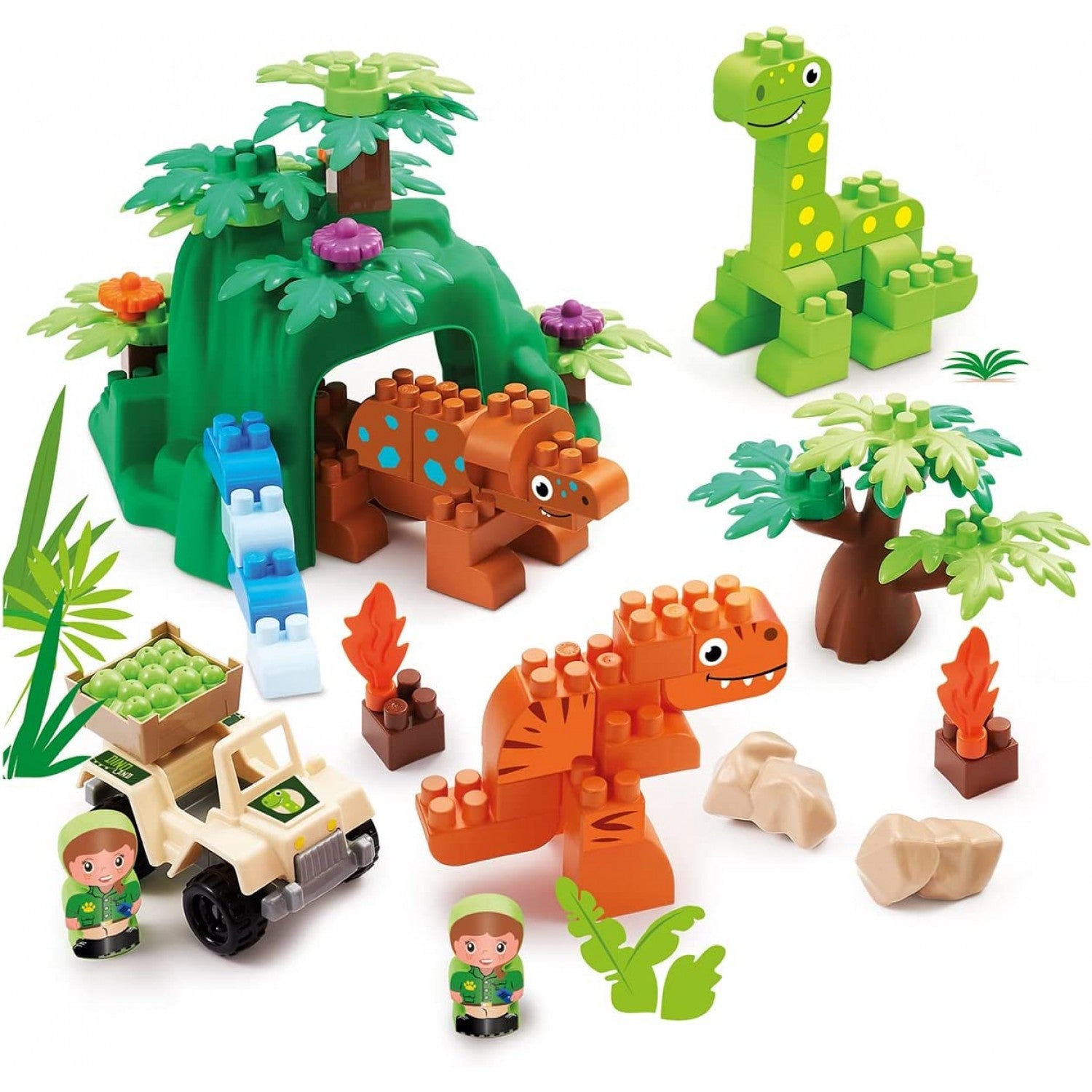 Playset de construcción con dinosaurios Ecoiffier +18m