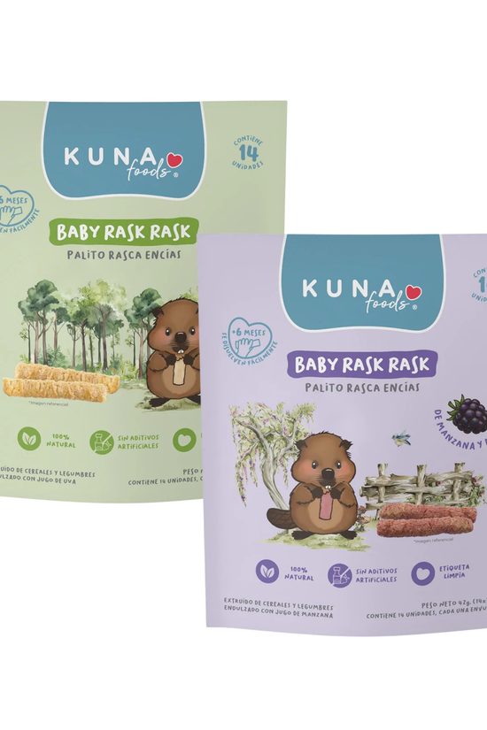 Palitos Rasca Encías Baby Rask Rask Kuna Foods +6 Meses 42 g
