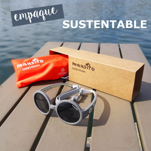 LENTES DE SOL PARA NIÑOS THE HIPPIE  LARGE 2 a 5 AÑOS  AZUL PIEDRA MAUSITO