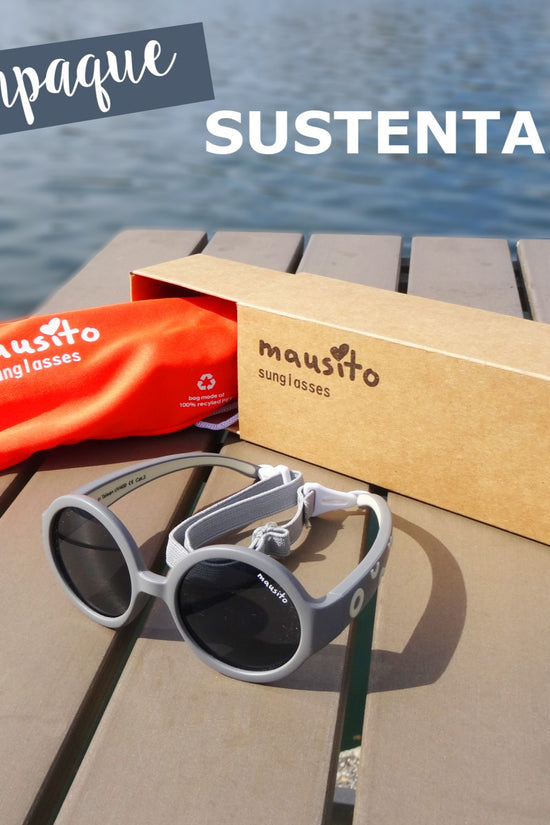 LENTES DE SOL PARA BEBÉS THE HIPPIE  6 A 24 MESES AZUL PIEDRA - MAUSITO