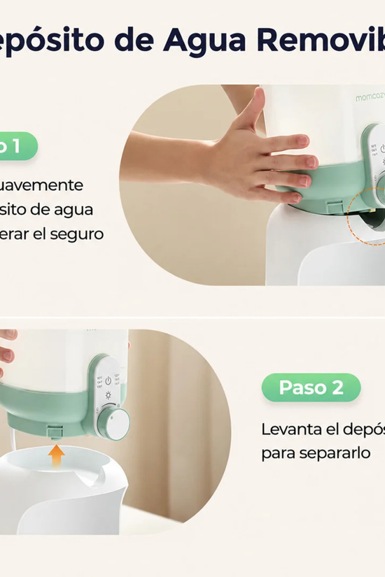 Dispensador y Calentador de Agua para Mamadera Momcozy