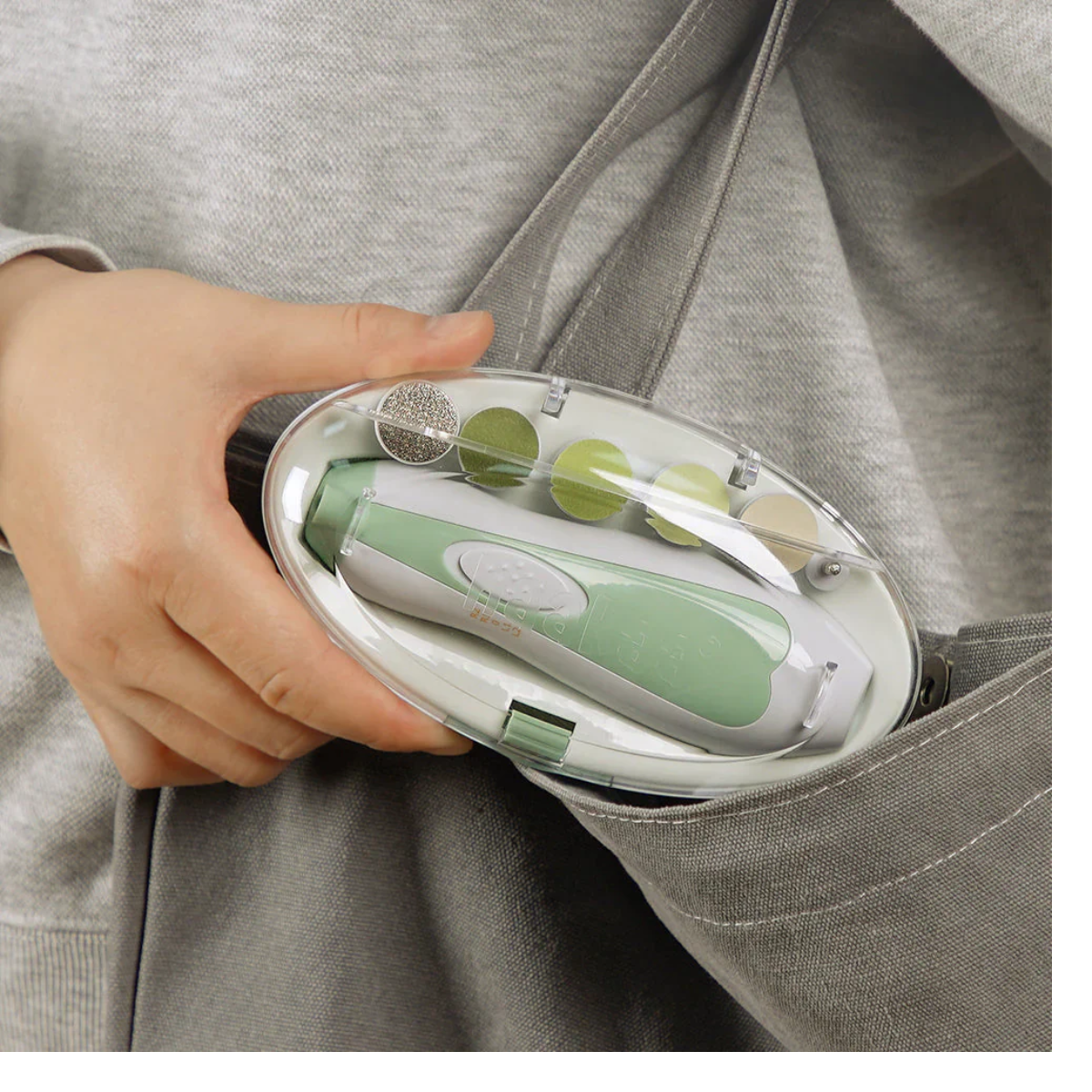 LIMA DE UÑAS ELECTRICO PARA BEBÉS HAAKAA