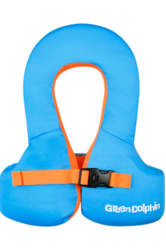 CHALECO FLOTADOR INFANTIL GREEN LOCK CELESTE  19 a 30 kg. - GREEN DOLPHIN