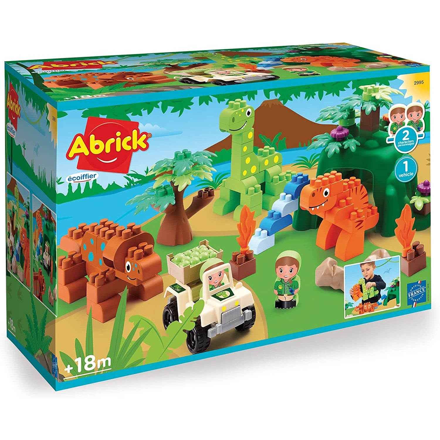 Playset de construcción con dinosaurios Ecoiffier +18m