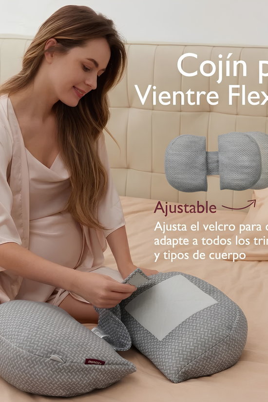 Almohada de Embarazo Cuña con apoyo lateral Momcozy