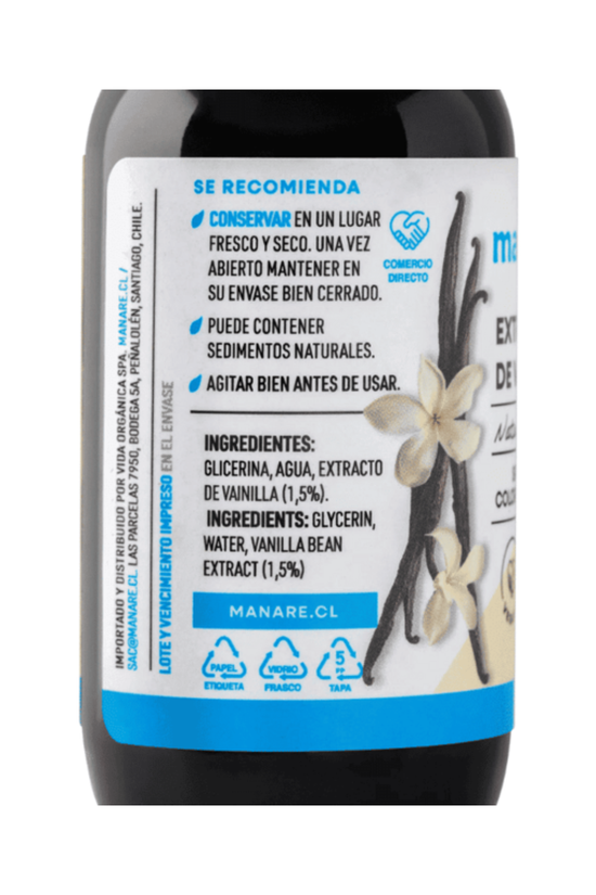 Extracto De Vainilla Manare 59 Ml.