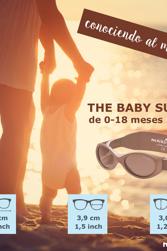 LENTES DE SOL PARA BEBÉS BABY SURFER  0 A 18 MESES ROSA - MAUSITO