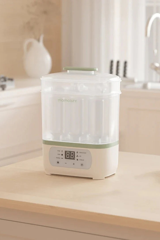 Esterilizador de Mamaderas 8 en 1 Momcozy con Secado y Almacenamiento 24h
