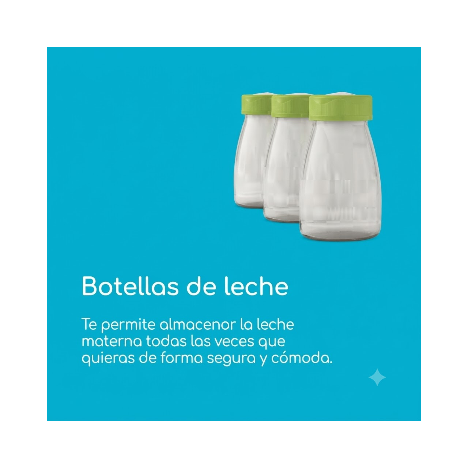 Botellas De Almacenamiento De Leche Ardo 150 Ml. 3 U.