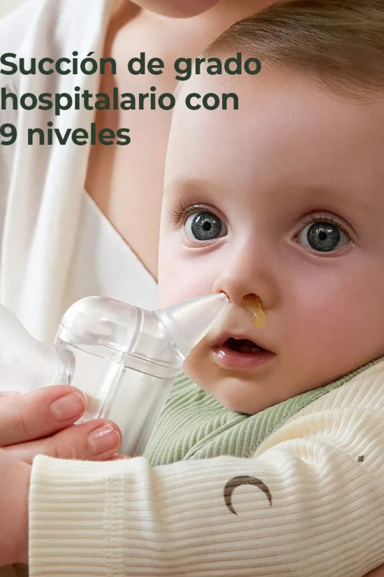 Aspirador Nasal Momcozy BreezyClear Pro Multifuncional 2 en 1 Grado Hospitalario