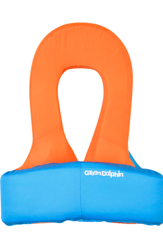 CHALECO FLOTADOR INFANTIL GREEN LOCK CELESTE  19 a 30 kg. - GREEN DOLPHIN