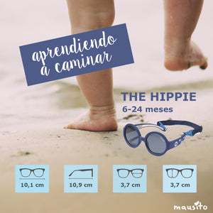 LENTES DE SOL PARA BEBÉS THE HIPPIE  6 A 24 MESES AZUL - MAUSITO