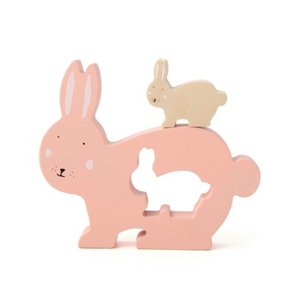 PUZZLE BEBÉS DE MADERA CONEJO TRIXIE