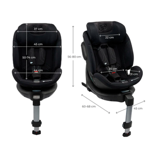 SILLA DE AUTO CONVERTIBLE XRIDER  XRIDER 2 i-SIZE BLACK  -  KINDERKRFT