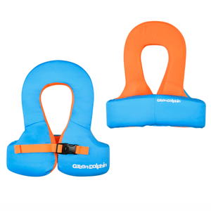 CHALECO FLOTADOR INFANTIL GREEN LOCK CELESTE  19 a 30 kg. - GREEN DOLPHIN