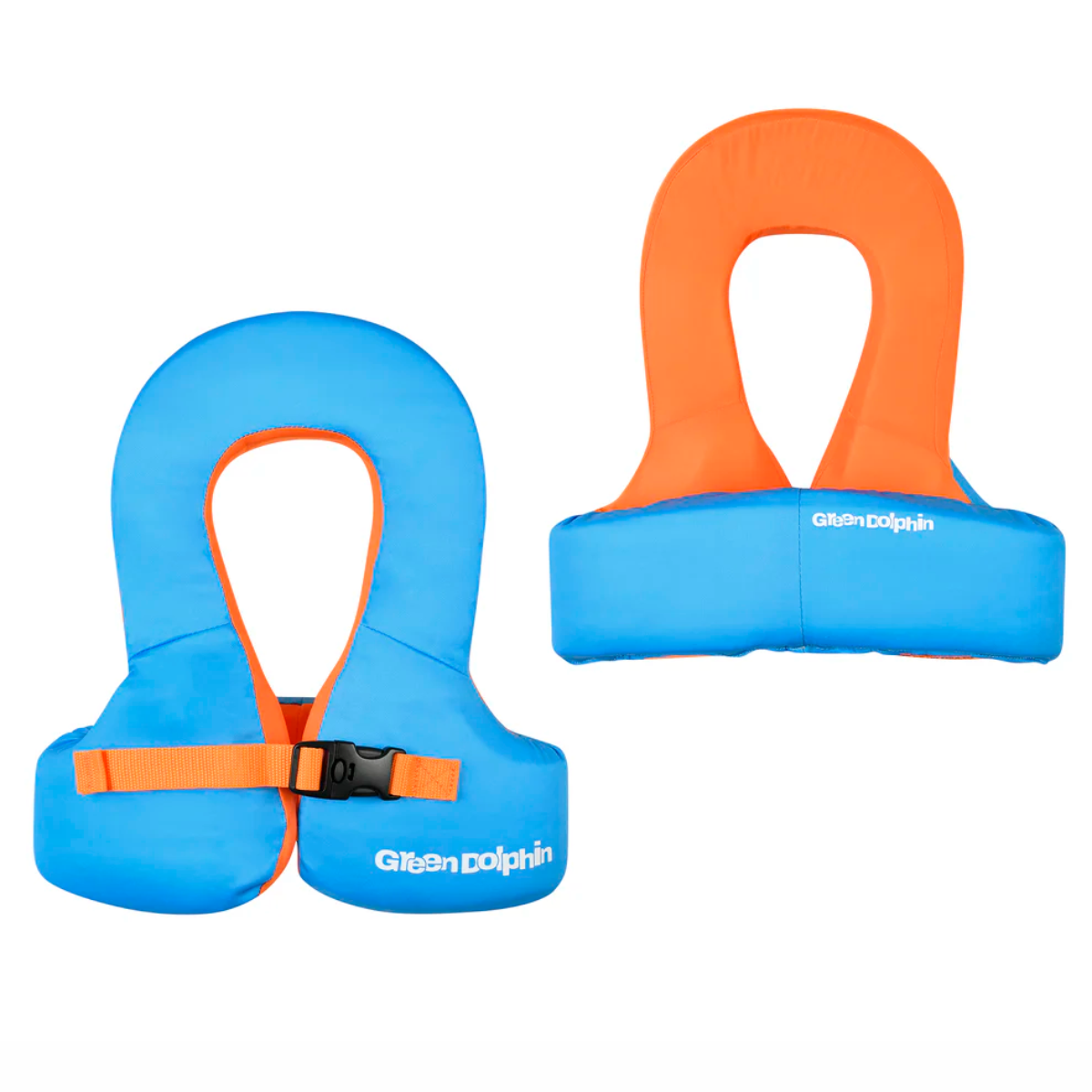 CHALECO FLOTADOR INFANTIL GREEN LOCK CELESTE  19 a 30 kg. - GREEN DOLPHIN