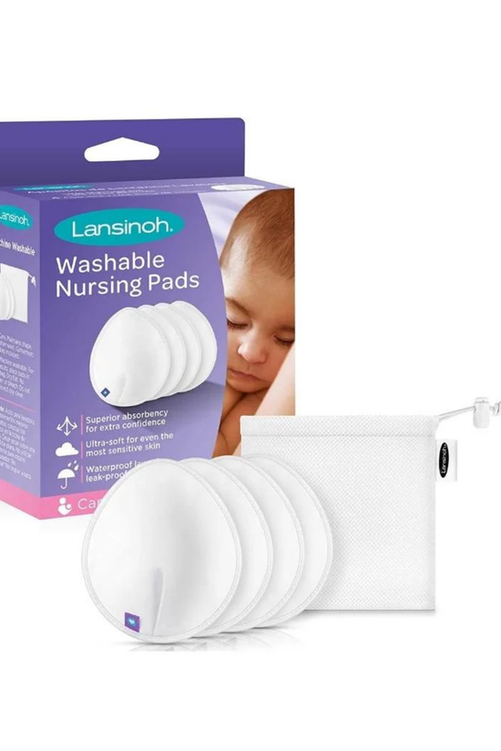 Absorbente De Leche Lansinoh Lavable Blanco