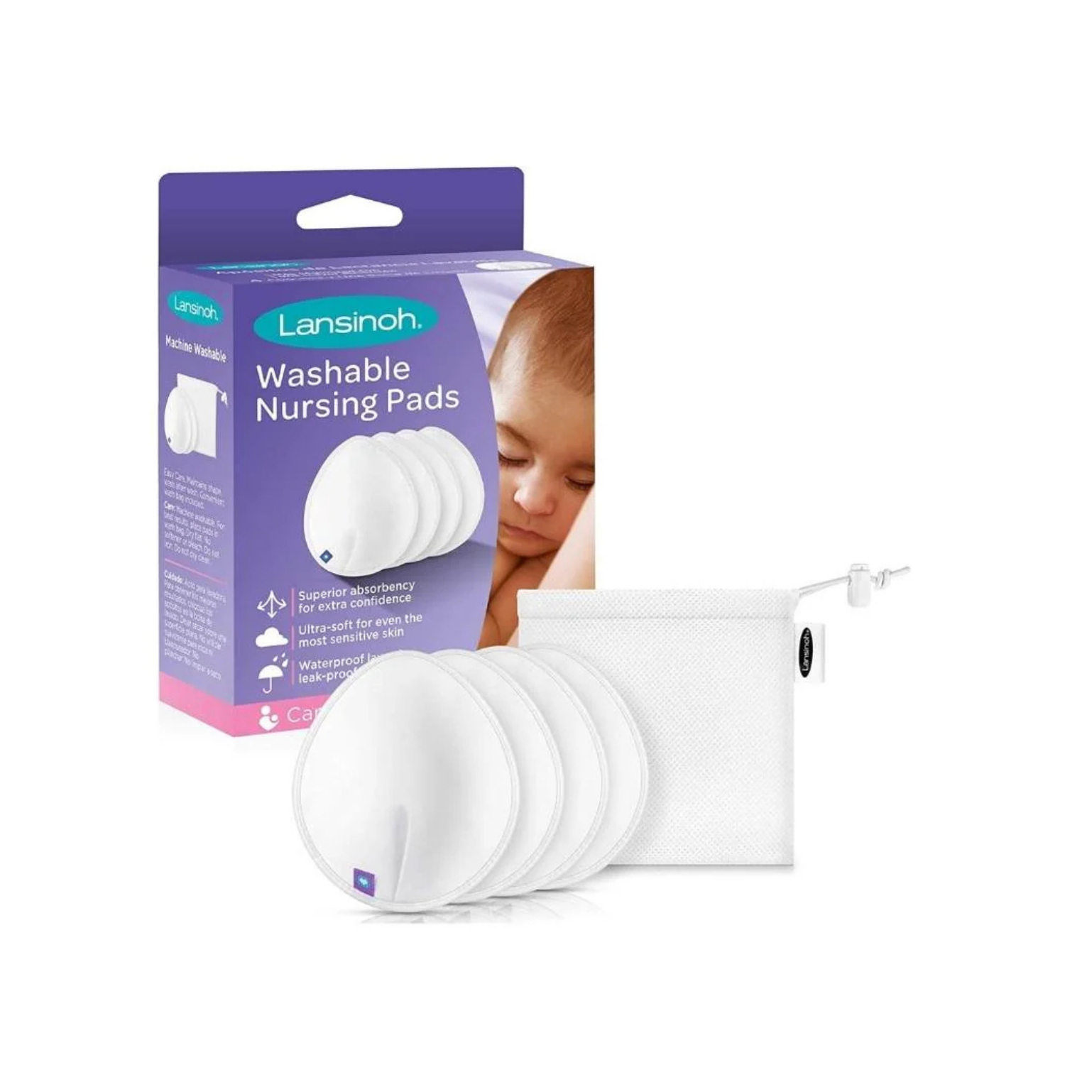 Absorbente De Leche Lansinoh Lavable