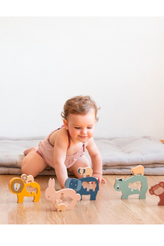 PUZZLE BEBÉS DE MADERA SR. MONO  TRIXIE