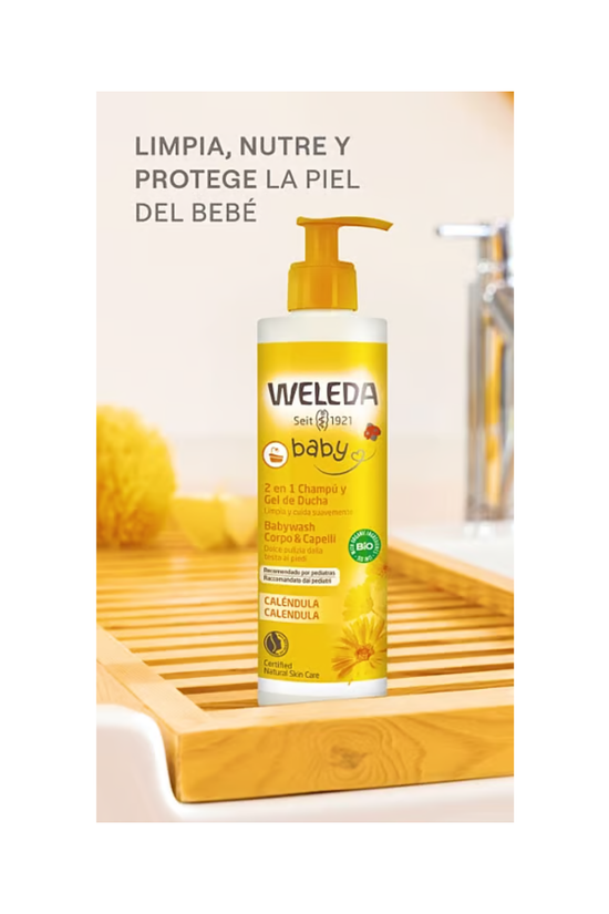 Shampoo Y Gel De Ducha Caléndula Weleda 400 ML