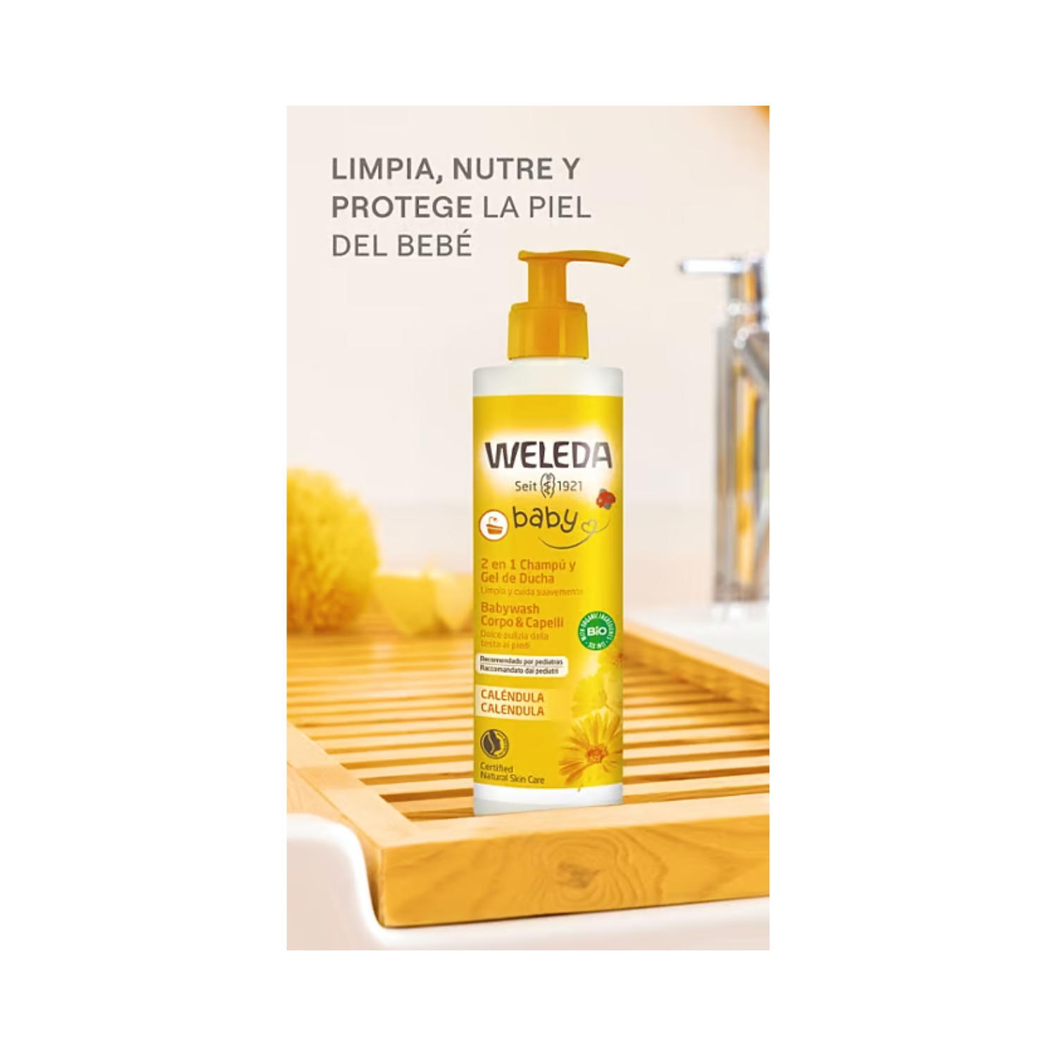 Shampoo Y Gel De Ducha Caléndula Weleda 400 ML