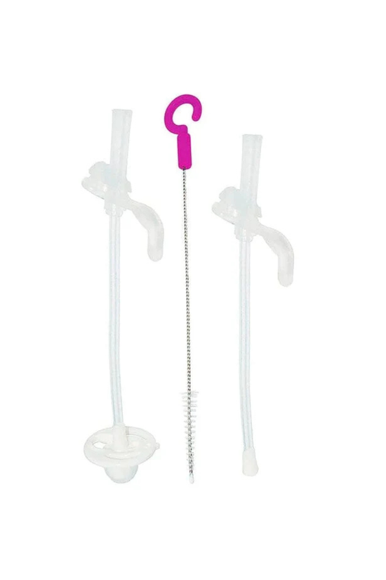 Pack de 2 Bombilla +Cepillo Limpiador Para Vaso Sippy B.box