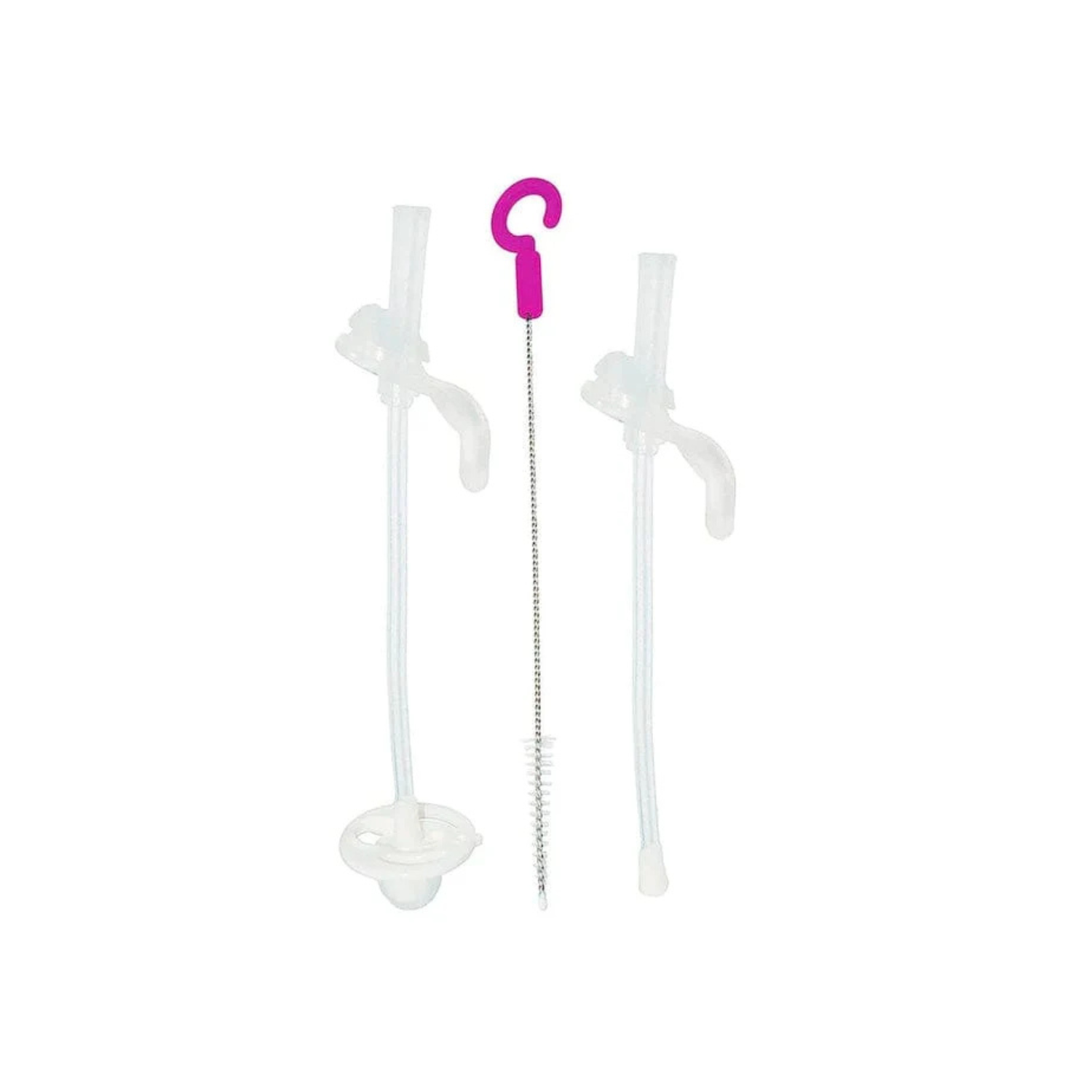 Pack de 2 Bombilla +Cepillo Limpiador Para Vaso Sippy B.box