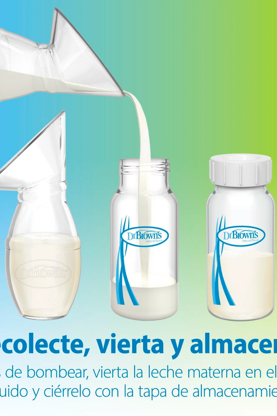 Recolector Extractor de Leche Manual de Silicona con Mamadera Anticólico 120 ml + Bolso