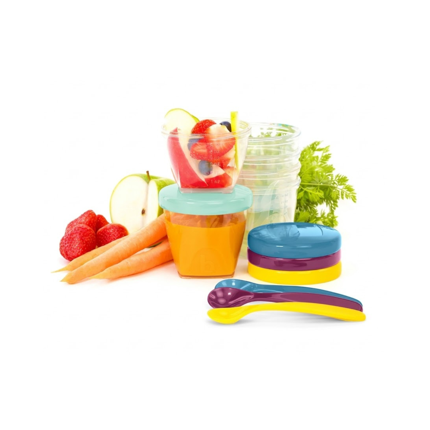 Set De 9 Bowls Y 3 Cucharas Babymoov