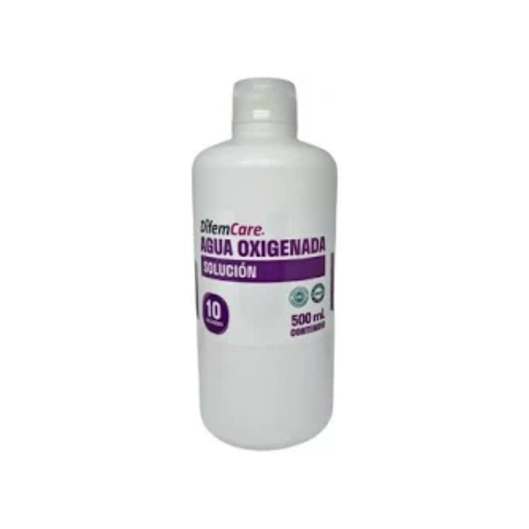 Agua Oxigenada 10 Vol 500 Ml Difem