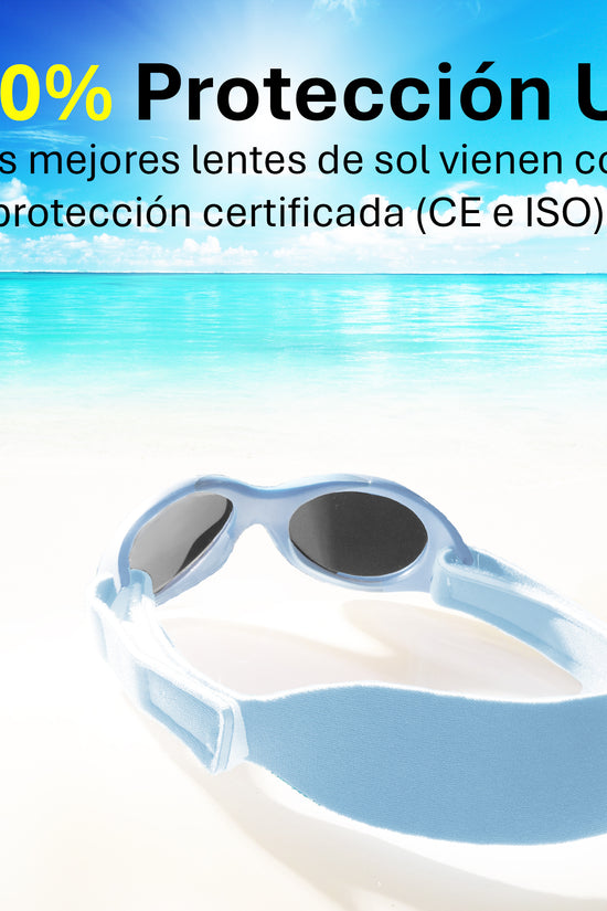 LENTES DE SOL PARA BEBÉS BABY SURFER  0 A 18 MESES AZUL PIEDRA - MAUSITO